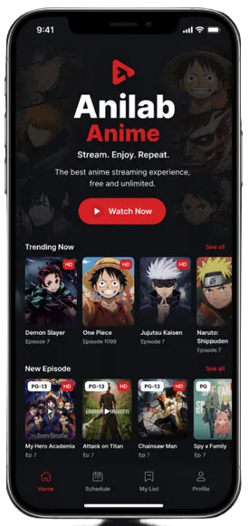 Anilab APK video player with SUB and DUB options