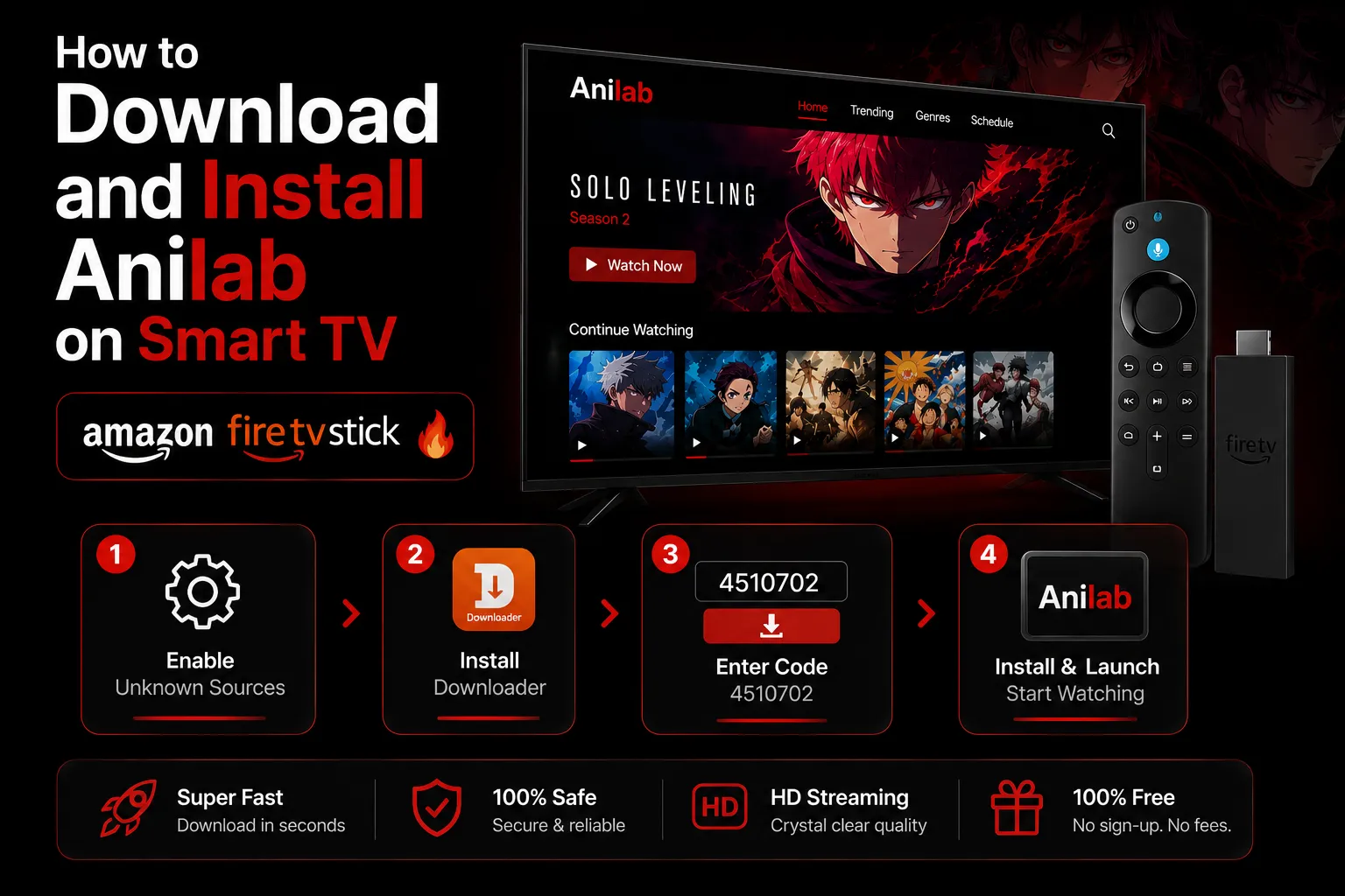 Download and Install Anilab on fire TV